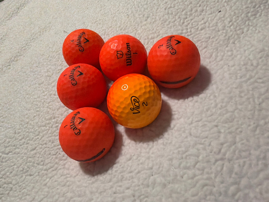 Neon Orange Golf Balls